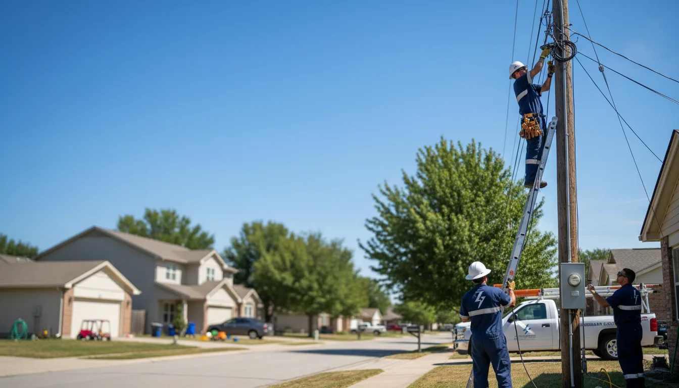 Residential electrician providing installation services in Stilwell, OK